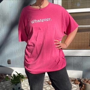 Funny Printed T-shirt "Whatever" Size XL
